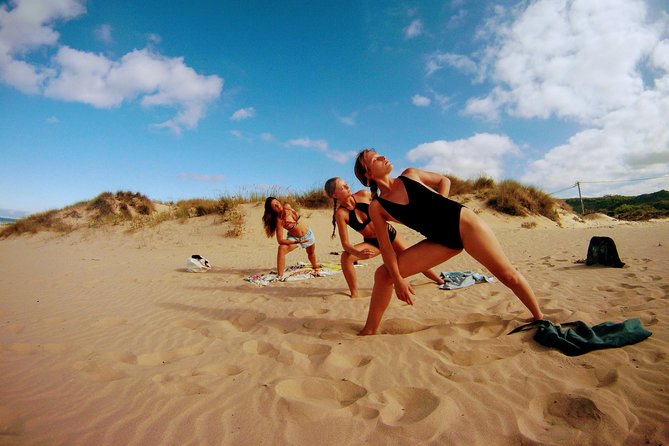 Costa da Caparica Surf and Yoga from Lisbon - Fossil cliffs and the Tejo River mouth: nature context without the heavy lecture