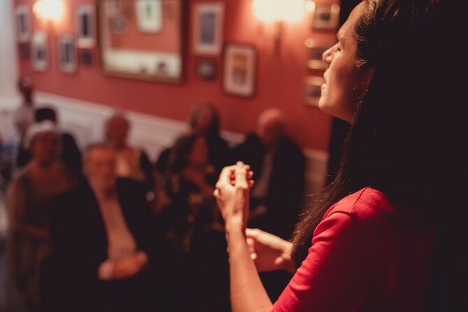 Fado Show with Port Wine at Historic Lisboa em Fado - Entering Rua do Crucifixo 84 in Baixa Chiado