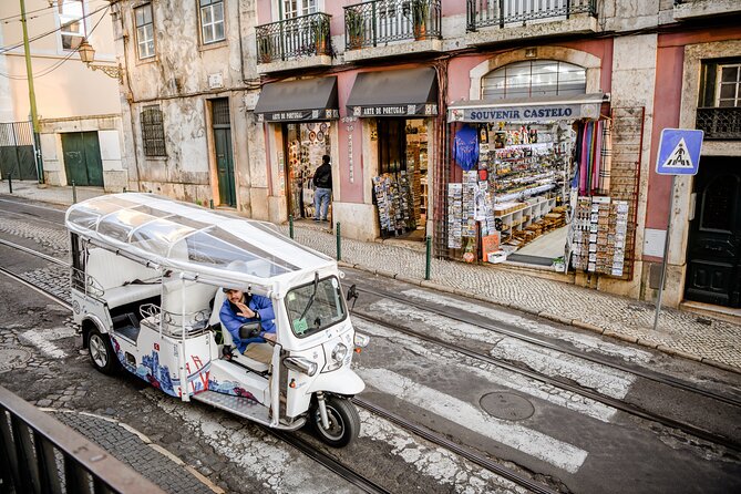 Food & Wine Lisbon Tour with Local Guide in Private Eco Tuk Tuk - Electric tuk tuk, big views: the payoff of riding Lisbon smart