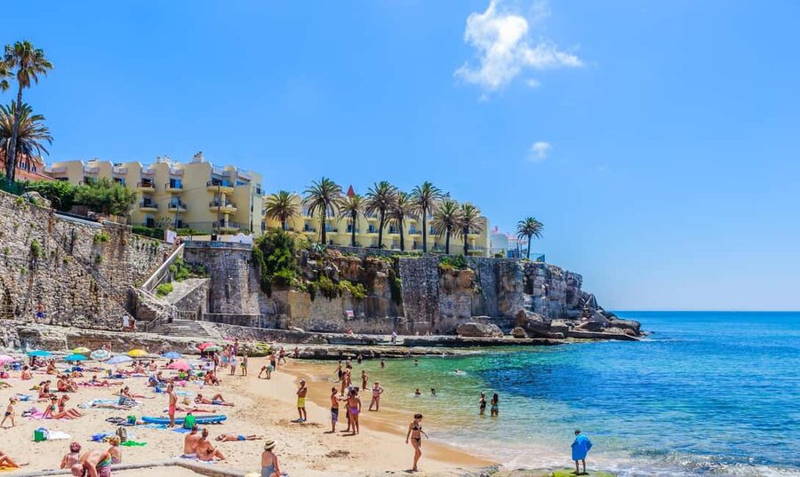 From Lisbon: Cascais Estoril Beach & Wine Pass - São Pedro do Estoril Beach for That Golden-Sand Reset