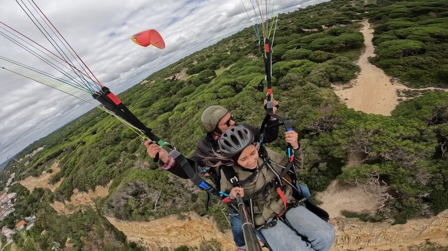 From Lisbon: Paragliding Flight with Transfers - Where You Fly Near Lisbon: Praia, Arrábida, and Sesimbra