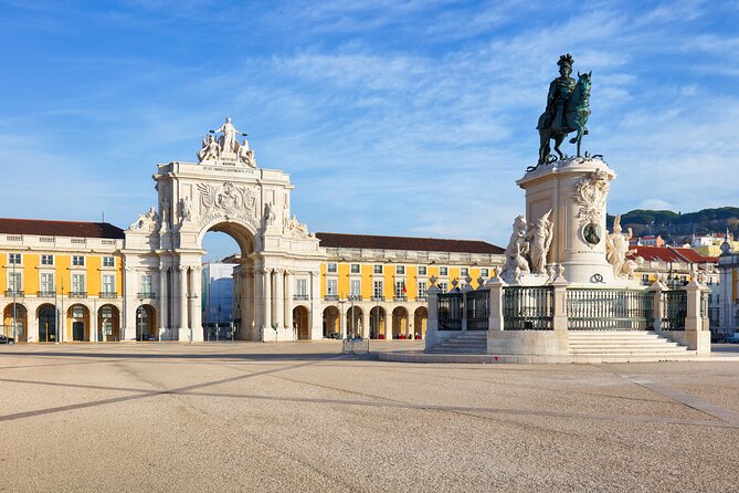 From Lisbon: Small Group Sintra, Pena Palace, Cascais & Belém - Belém monuments in panoramic mode, plus a real Pastéis stop