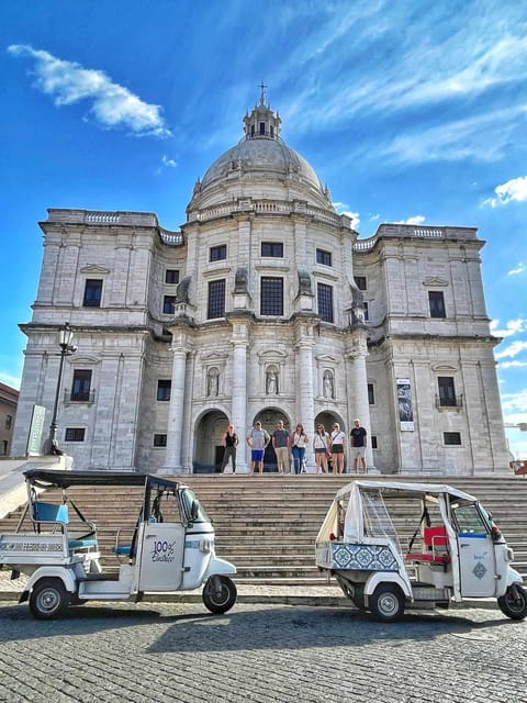 Guided Electric Piaggio Tuk-Tuk Tour of Historic Lisbon - Value for $141 Per Group Up to 2