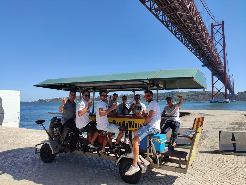 Lisbon: 1-Hour Beer Bike Tour with Draft Beer & Sangria Ride - MAAT, the Electricity Museum, and architecture you can actually spot from the bike