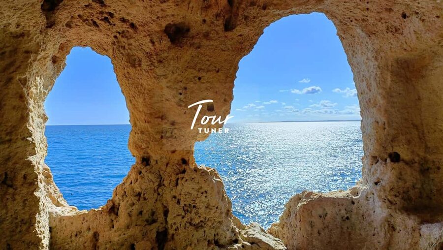 Lisbon: Algarve, Benagil Cave, Algar Seco & Lagos, Day Trip - Benagil Cave from land, the skylight view that anchors the day