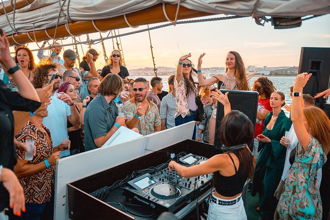 Lisbon Boat Party BIGGEST Sunset Cruise — with Music & Drinks - Live DJ set: deep house, reggaeton, and mainstream hits