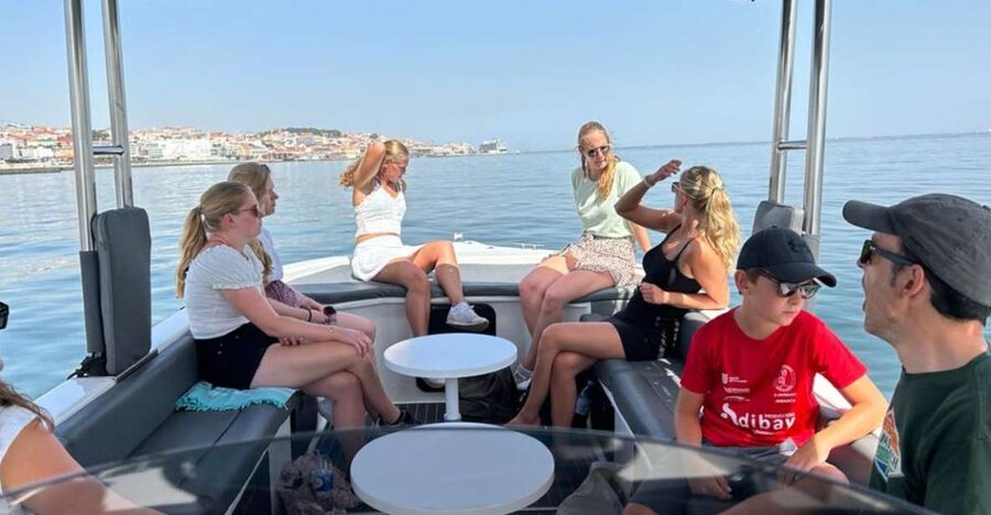 Lisbon: City Boat Cruise Daytime/Sunset/Night with Champagne - Getting to the cruise: Belém, Padrão dos Descobrimentos, and the Bubble Sea van