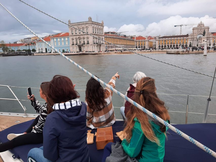 Lisbon: City Skyline Sailboat Cruise with Drink and Snacks - Belém from the water: Tower passes and Monument to the Discoveries
