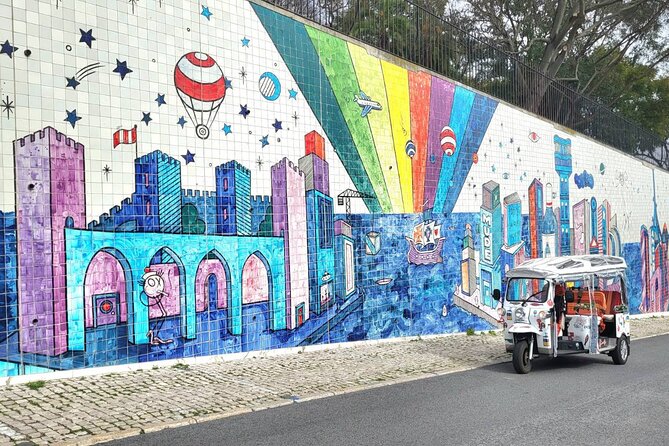 Lisbon Complete Tour! Eco TukTuk Private Guided - Pink Street, MAAT, and the Belém River Finish