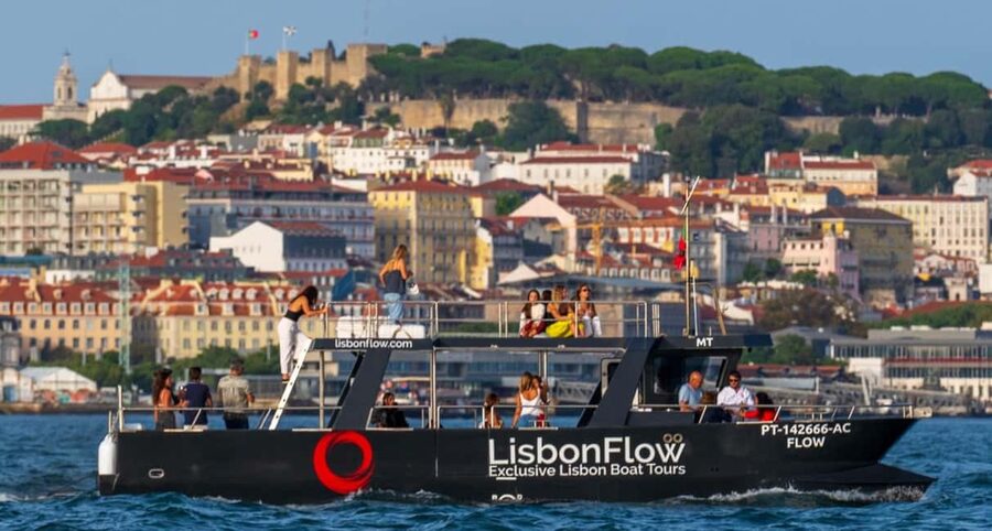 Lisbon: Exclusive Golden Hour Sunset Boat Cruise - A comfortable catamaran, shaded seats, and a real safety briefing