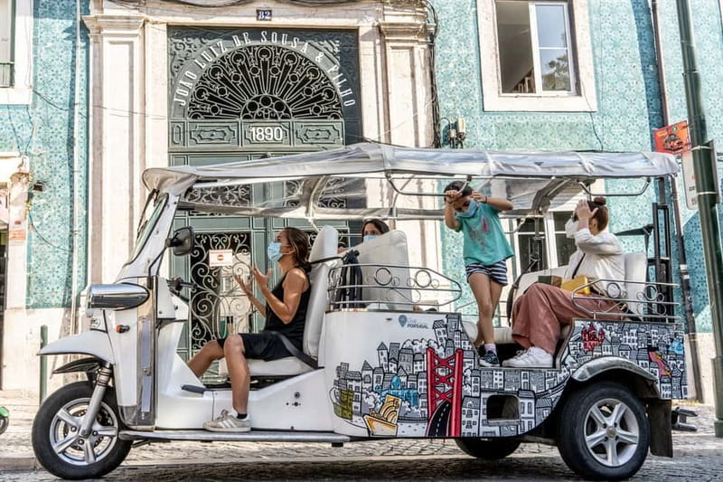 Lisbon: Food Tasting Tour by Tuk Tuk with 2 Stops - Electric tuk tuk in Lisbon: why it feels like the right vehicle
