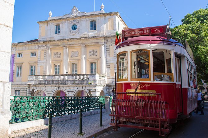 Lisbon Hills Red Tram by Tram 28 route - Baixa, Chiado, and Bairro Alto from the seat of a vintage red tram