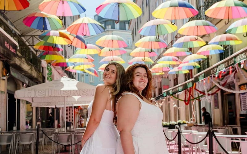 Lisbon: Instagram Hotspots Photoshoot - Pink Street: Turning One Color Detail Into a Whole Photo Style