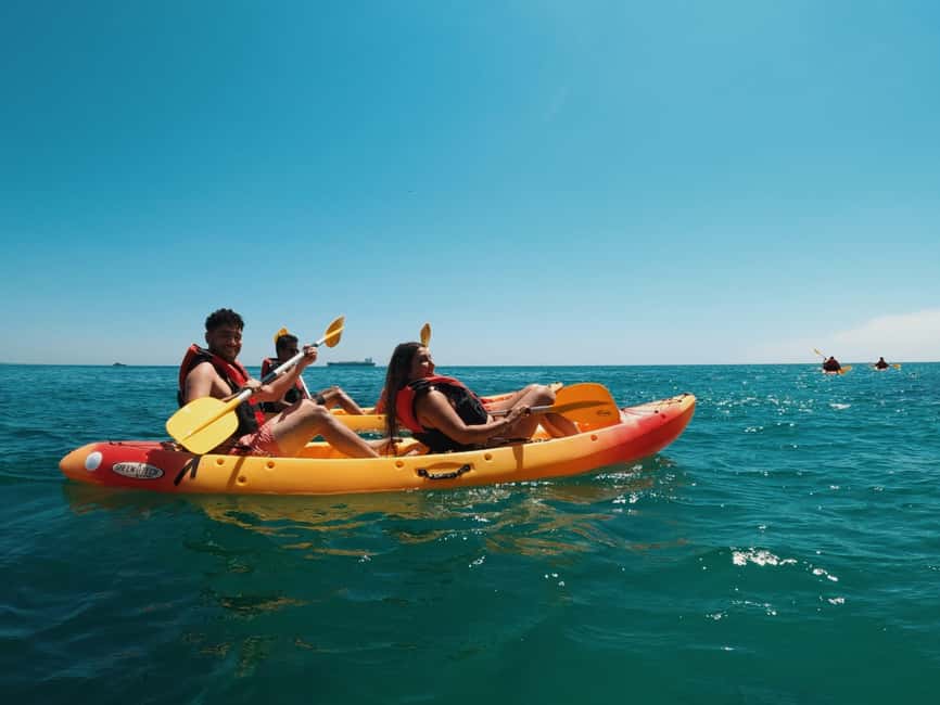 Lisbon: Kayak Snorkeling & Beach Lounge/Pick-Up Available - GoPro photos and the snacks you actually want after water time