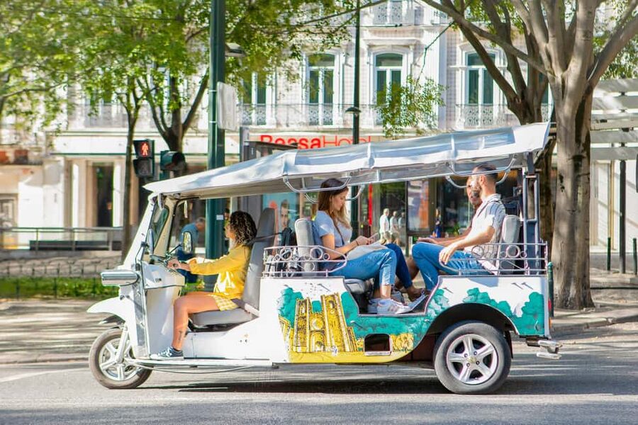 Lisbon on a Tuk Tuk Tour: History & Viewpoints - Santa Engrácia and Graça, church views and big hill perspective