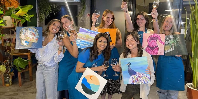Lisbon: Paint & Unlimited Wine Experience | Easel Escape - Why a Wine-and-Paint Evening Feels Right in Lisbon