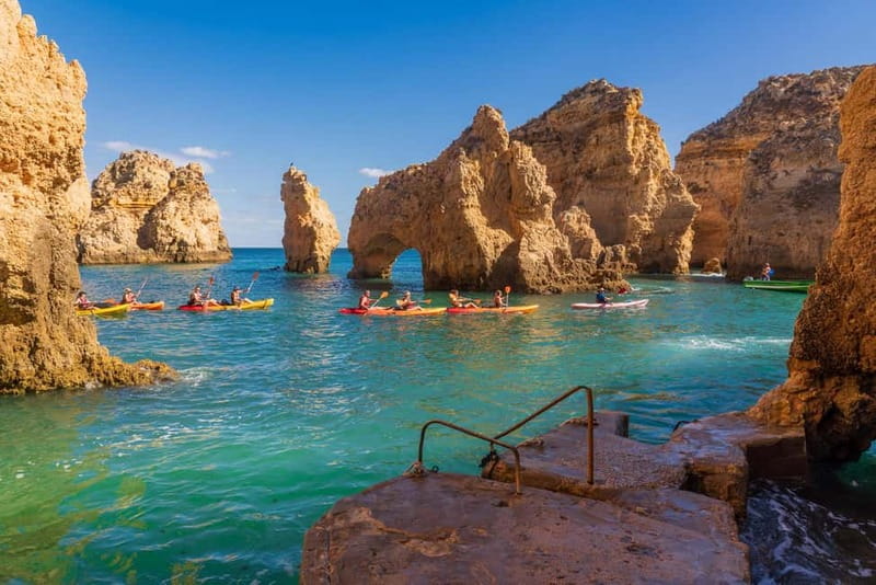 Lisbon: Private Tour Benagil, Algar Seco, Portimao & Lagos - Portimão Marina and the 90-minute Benagil speedboat: the main event
