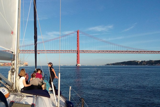Lisbon Sailing Tour on a Luxury Sailing Yacht with 2 Drinks - 25th of April bridge and the Cristo Rei viewpoint from the water