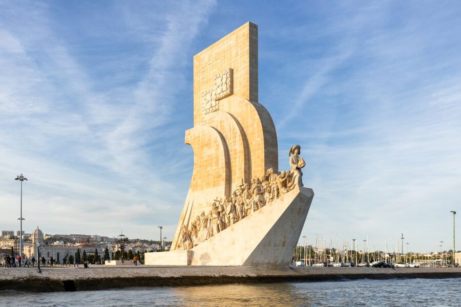 Lisbon: Sailing Tour on the Tagus River - Christ the King from the south bank, plus the return route