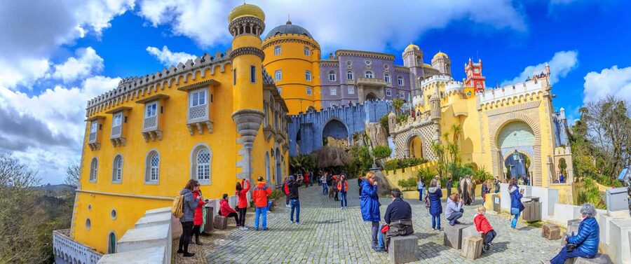 Lisbon: Sintra, Pena, Regaleira, Roca, Cascais (with pickup) - Pena Palace: Use Your Time Well on a Guided 1.5 Hours