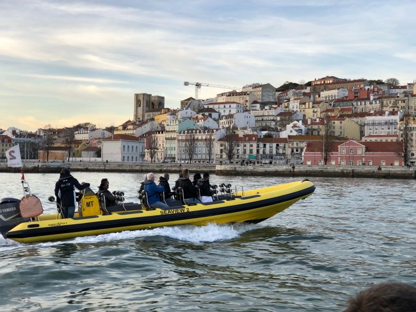 Lisbon Speedboat Sunset with Monuments Sightseeing - Christ the King and the view over Alfama from below