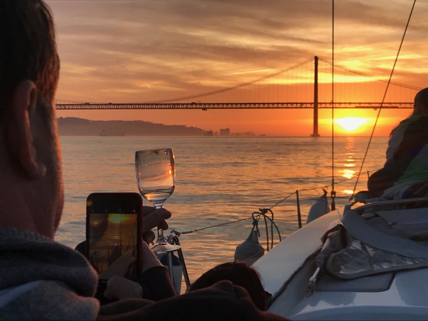 Lisbon: Sunset and Wine Luxury Catamaran Cruise - Key highlights
