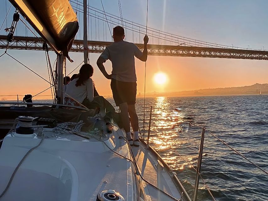 Lisbon: Sunset Cruise with Drinks - Christ the King at Sunset: Ending With a Skyline, Not Just a Dock Return
