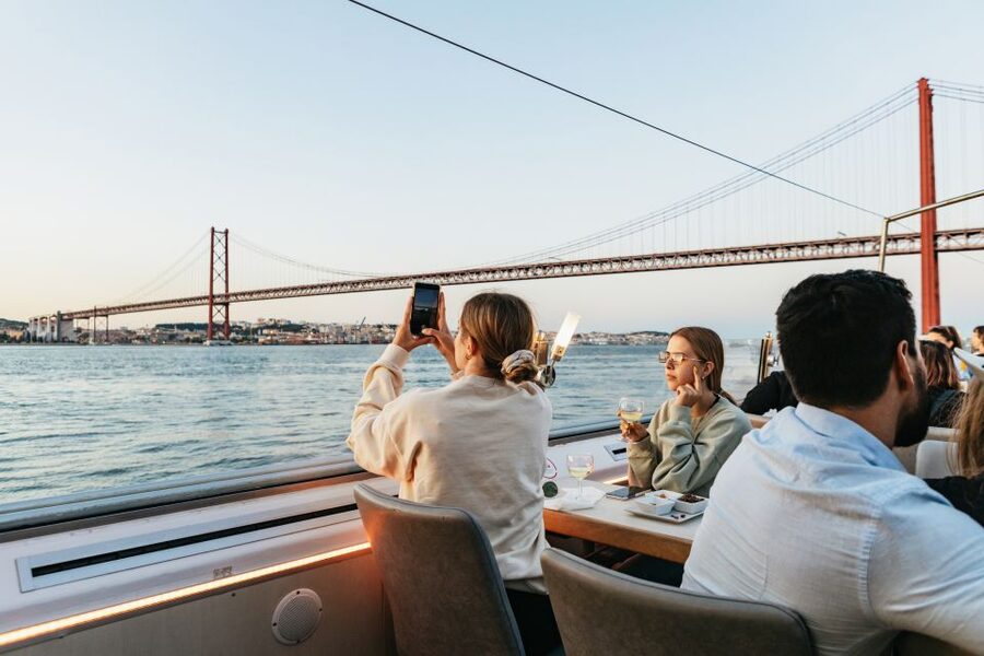 Lisbon: Sunset Cruise with Welcome Drink and Snacks - Onboard comfort: double-decker views and roof options