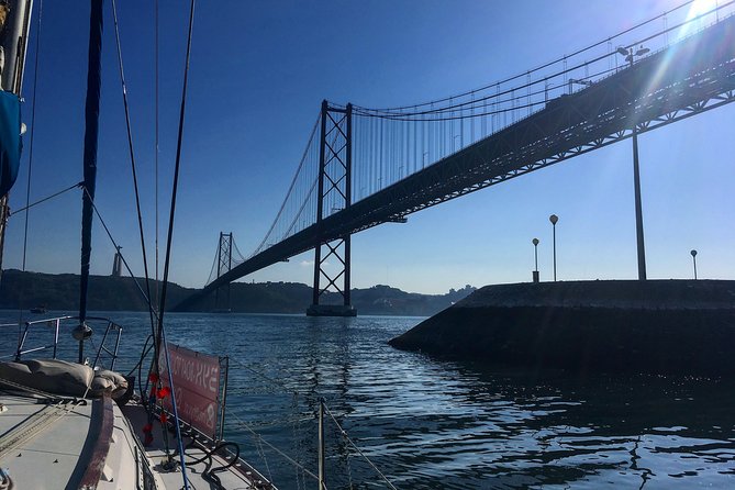 Lisbon Sunset Sensations on a Private Sailing Boat with wine&snacks - Padrão dos Descobrimentos: a caravel frozen mid-swell