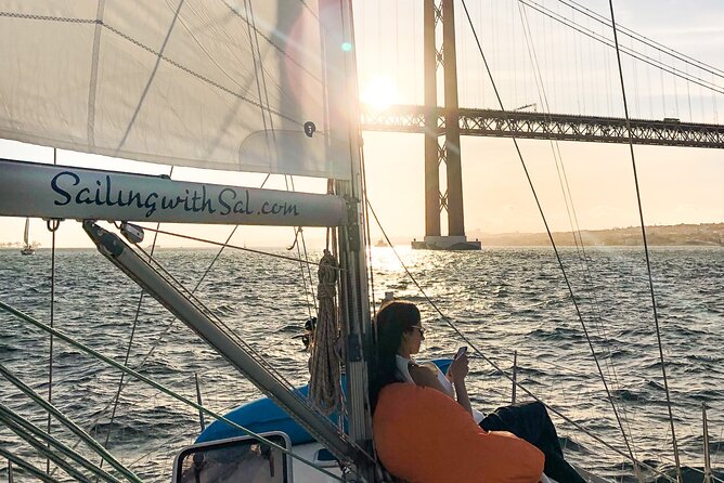 Lisbon: Sunset Tagus River Sailing Tour with Drinks - Where you meet Sailing with Sal, and what to expect before you cast off