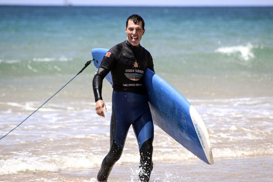Lisbon: Surf Lesson - What you learn in the water: safety, wave reading, and the stand-up sequence