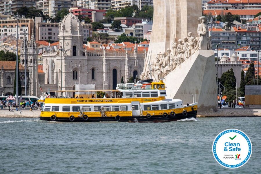 Lisbon: Tagus River Yellow Boat Cruise - 105 minutes on the water: what the ride feels like between bridges and waterfronts