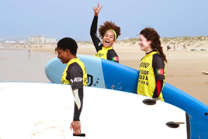 Lisbon: The Surf Instructor - surf lessons with transfer - What the instructors do well, based on real session outcomes