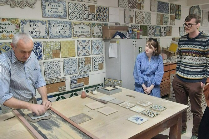 Lisbon: Tile Workshop and Wine Tasting Tour with Hotel Pick-Up - Igreja de Sao Tiago in Sesimbra: a church with a real timeline