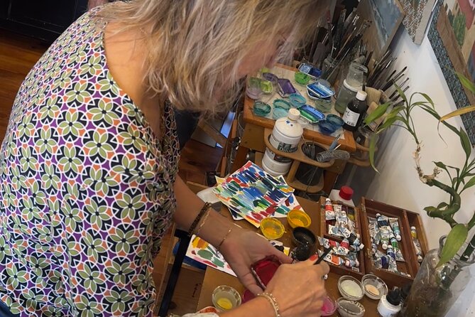 Portuguese Tile Workshop - The Studio Lesson Plan: Pencil to Marker to Watercolor