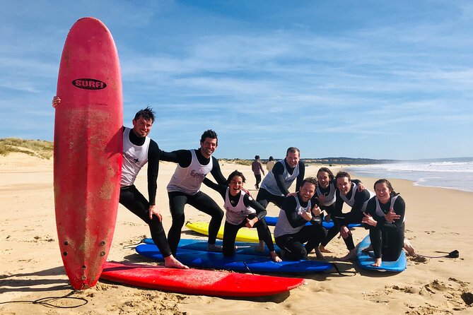 Priv Half Day Surf_full gear round & round trip transport_Lisbon - Gear, wetsuit comfort, and surf insurance included