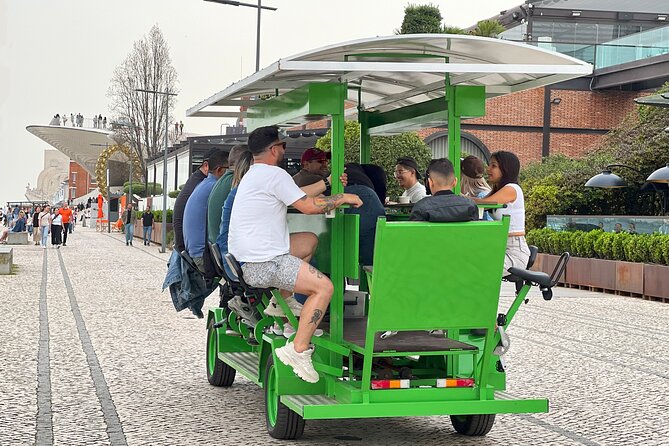 Tropical BeerBike in Tejo River Lisbon - Unlimited drinks and music you control: the party, with guardrails